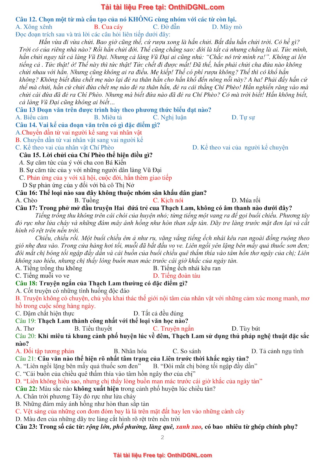 39 Đề ôn HSA - ĐỊnh tính