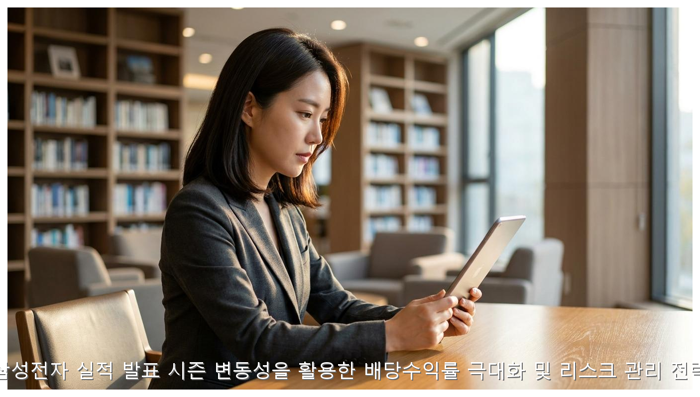 삼성전자 실적 발표 시즌 변동성을 활용한 배당수익률 극대화 및 리스크 관리 전략 핵심 안내 및 분석 인포그래픽 (4)