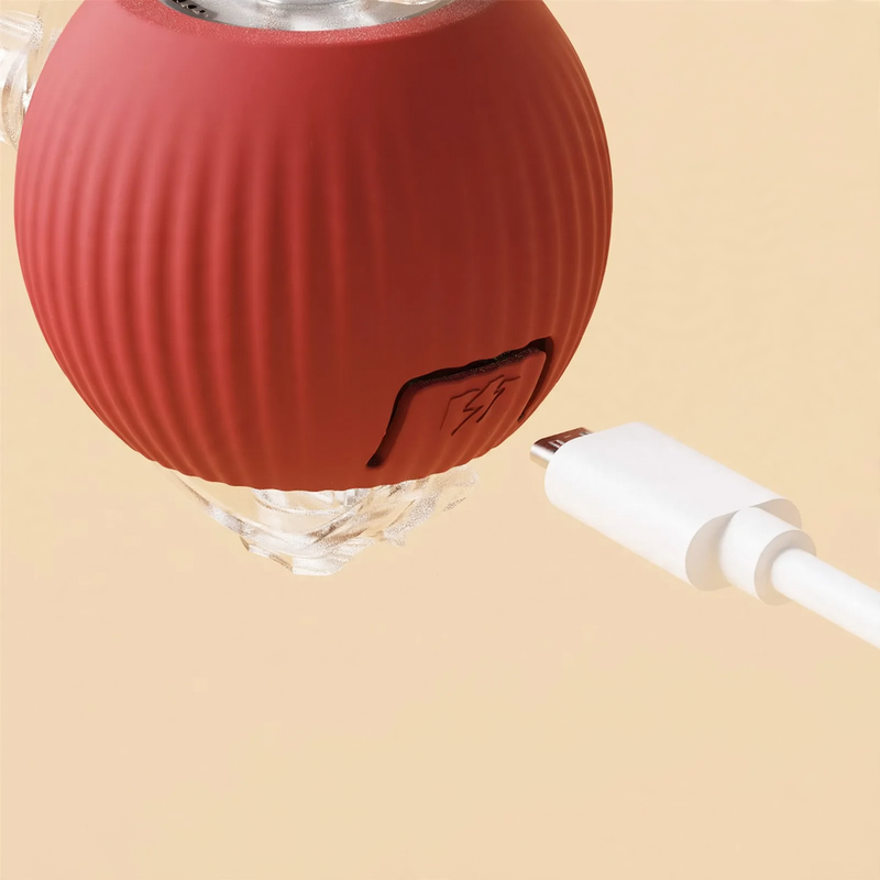 Interactive jumping ball for cats with charging