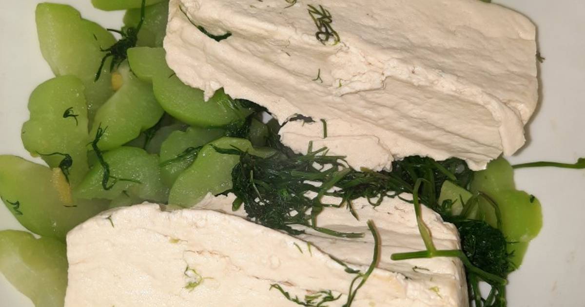 Keto su su luộc thì là cùng đậu phụ luộc