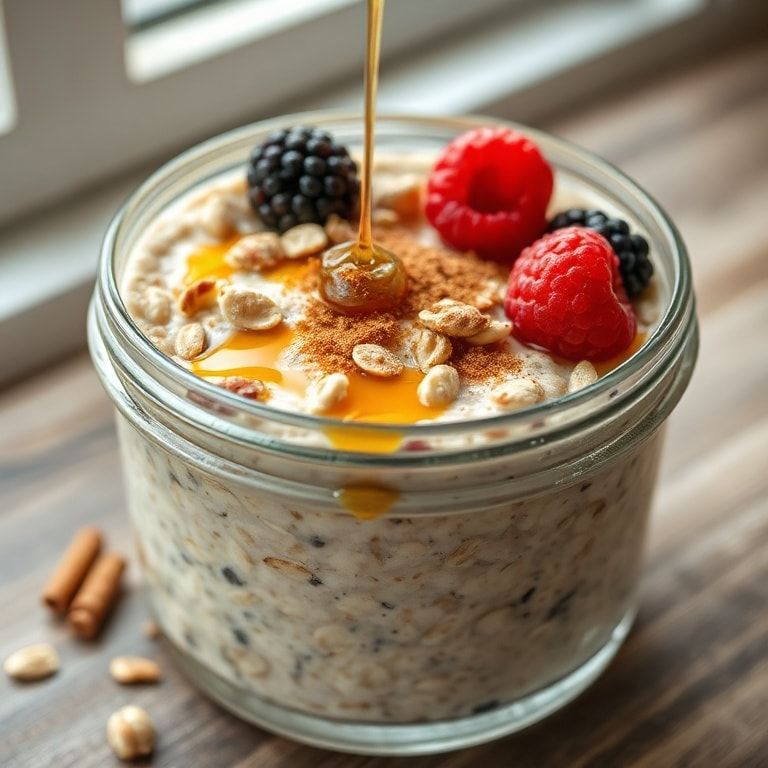Easy High Protein Overnight Oats for Quick Healthy Breakfast: Breakfast Boost in Minutes finished