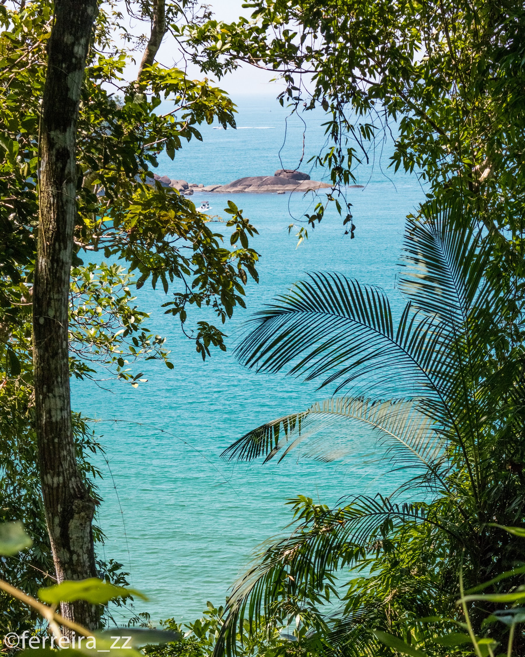 Vista do litoral de Ubatuba
