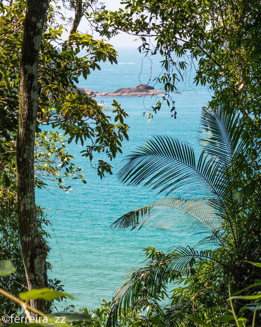 Vista do litoral de Ubatuba