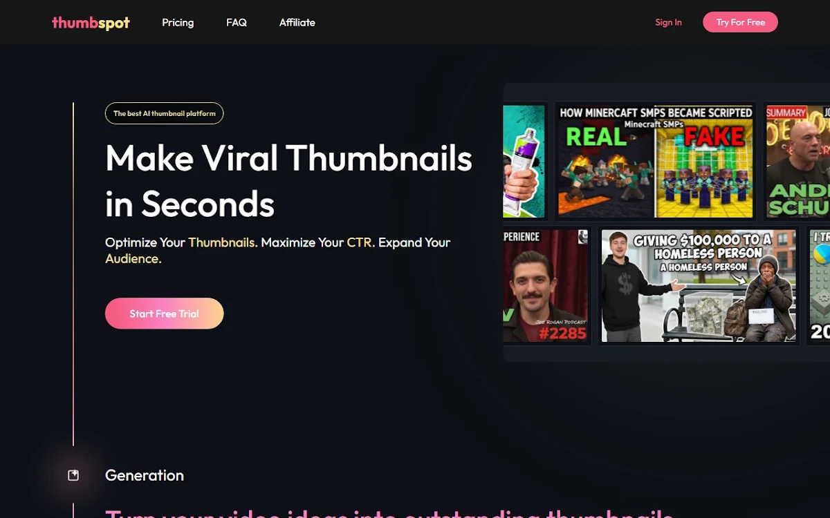 Captura de Thumbspot