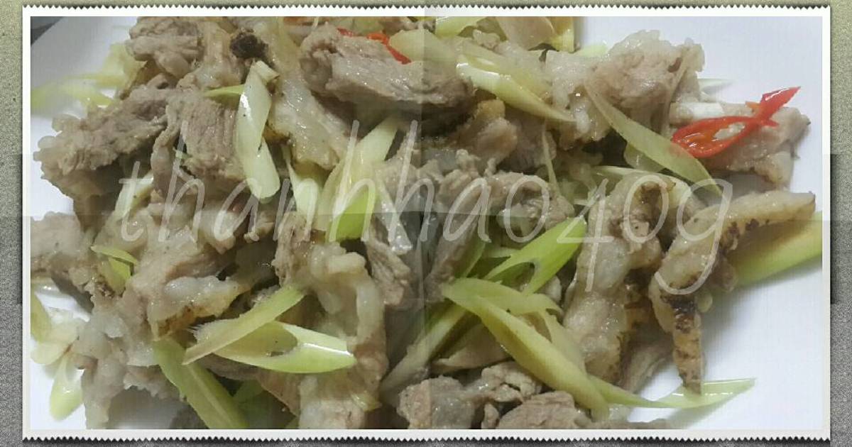 Nhím xào sả ớt