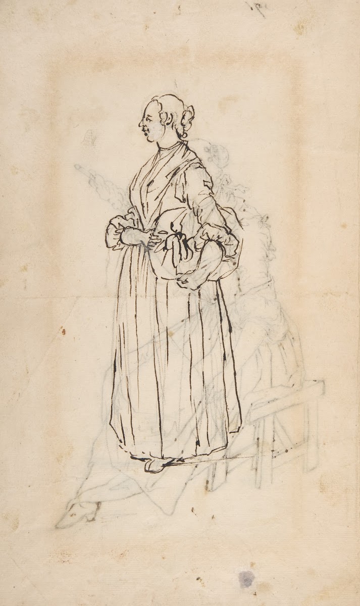 A Woman Holding a Bundle 18th century