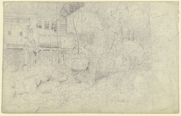 Farmstead at a riverbed