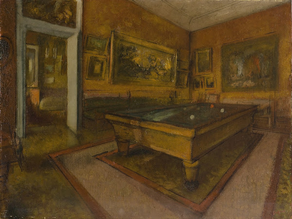 Billiard Room at Ménil Hubert 1892