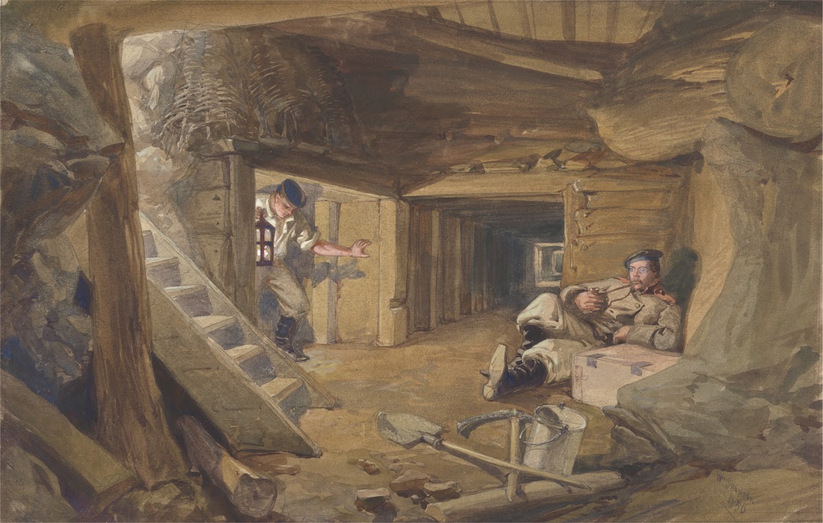 Mine in the Bastion du Mat Sebastopol Crimea 1856