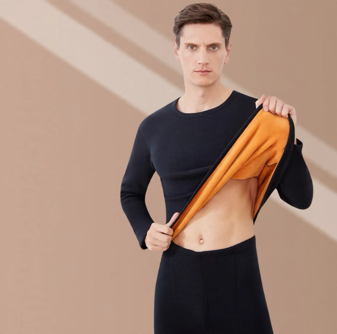 Insulated Thermal Underwear Set, Crew Neck