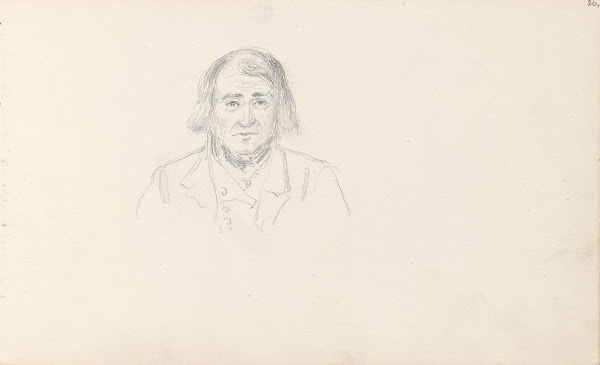 Mannsportrett en face 1857