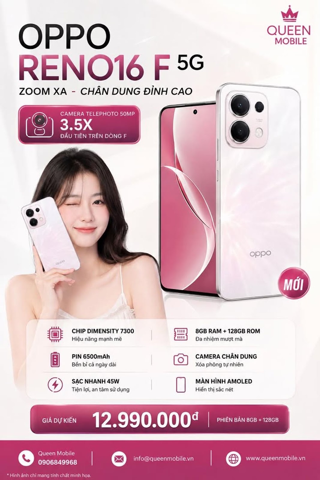 OPPO Reno16 F 5Gがインドネシアで公開、Reno Fシリーズで初めて3.5倍の望遠カメラを搭載