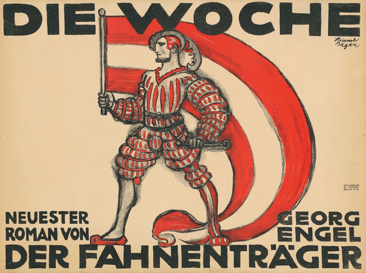 Die Woche Neuester Roman Von Georg Engel  Der FahnenträGer Ca 1913   1914