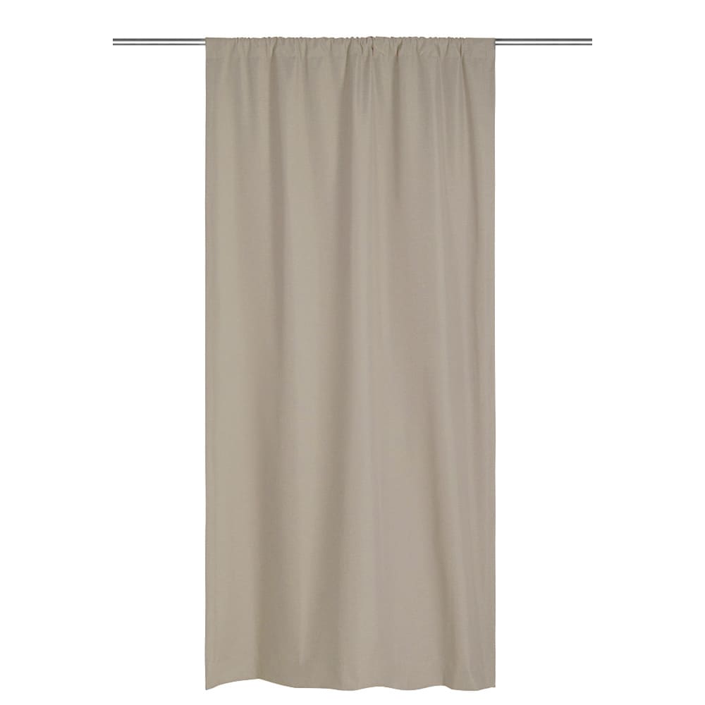Cortina blackout de poliéster con ojal CasaMia™ Rustic de 1.27 x 2.45 m, color hueso