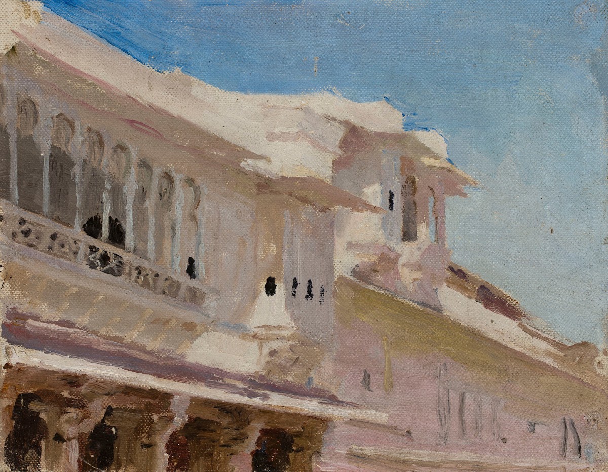 Udaipur  houses From the journey to India 1907