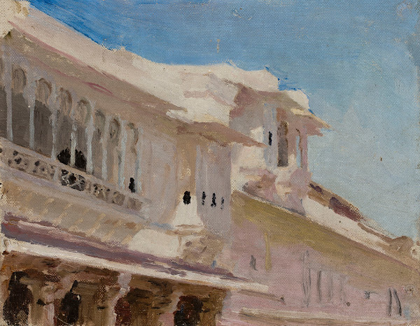 Udaipur  houses From the journey to India 1907