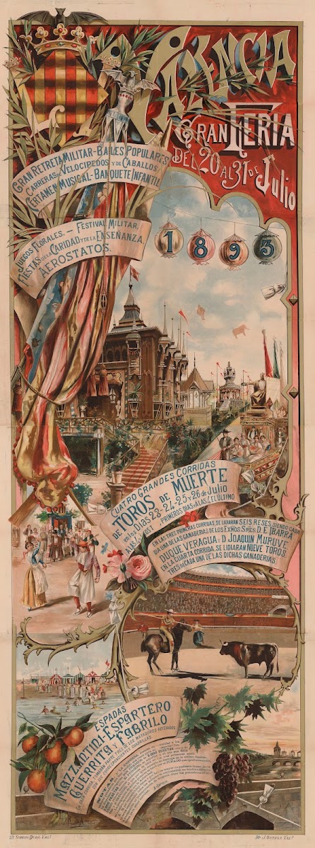 Valencia Gran Feria Del 20 Al 31 De Julio 1893 1893
