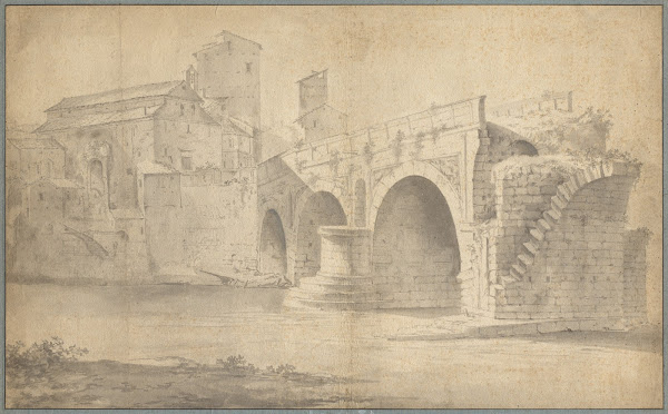 View of the Ponte Rotto Rome 1639 45