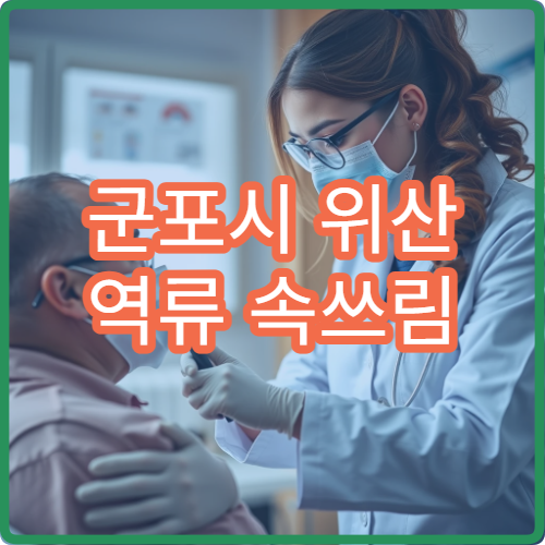 군포시 위산 역류 속쓰림 이상 증상 치료 소화기내과 추천 병원