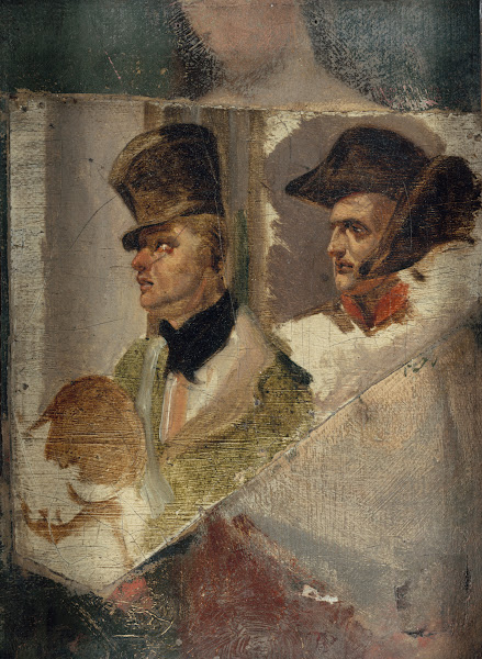 Études de têtes pour La Barrière de Clichy  Défense de Paris le 30 mars 1814 182
