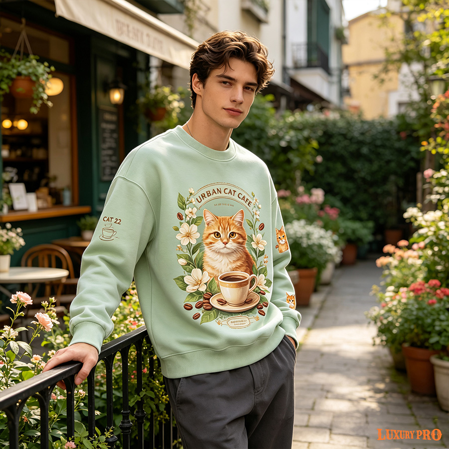 AOP KHU Youth Crew Neck Sweatshirt