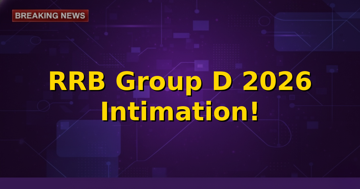 A visual representation of an online exam portal with 'RRB Group D' text and a calendar highlighting August 3rd and 4th, indicating an important upcoming event.