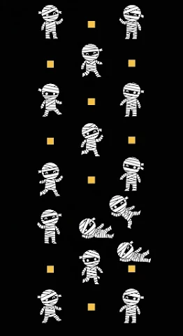 Black White Mummy Pattern