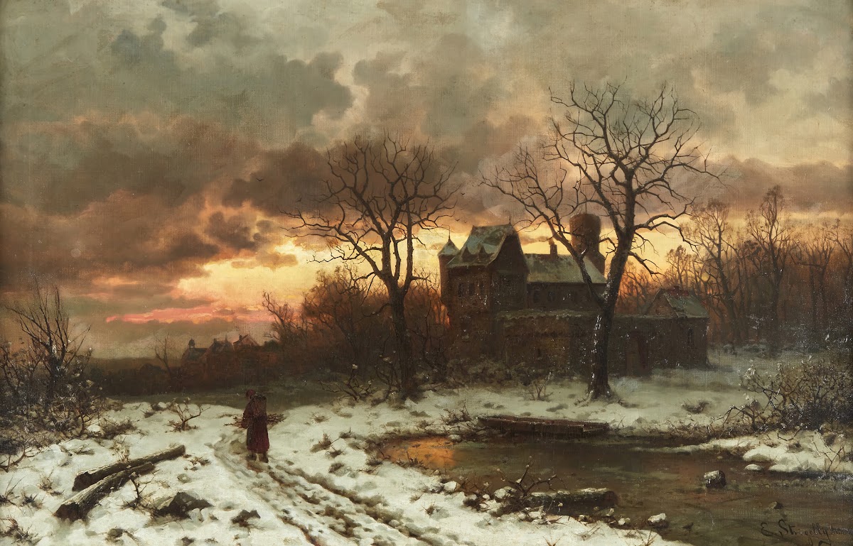 Winter Twilight in the Rhine Valley