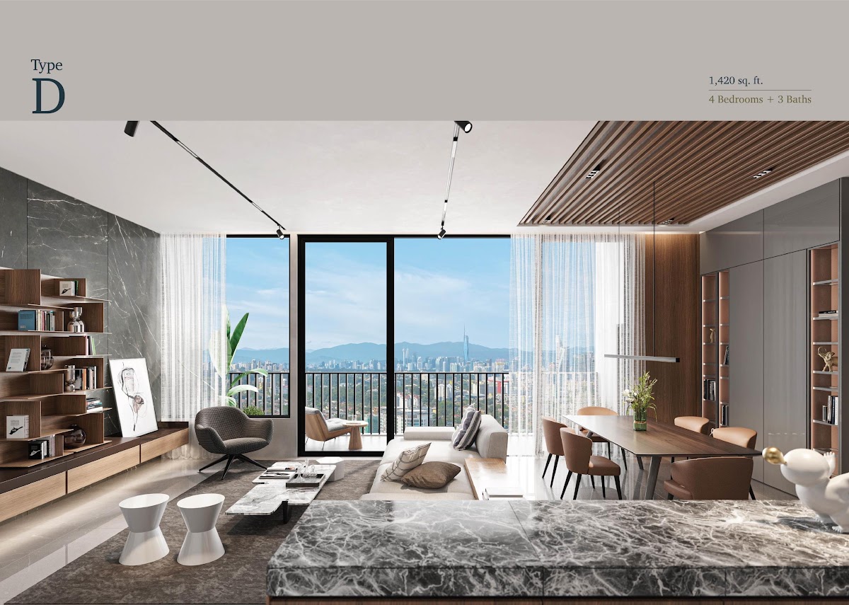THE ATERA — living dining balcony