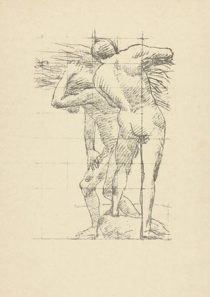 Nude study of two working men 1893 1895
