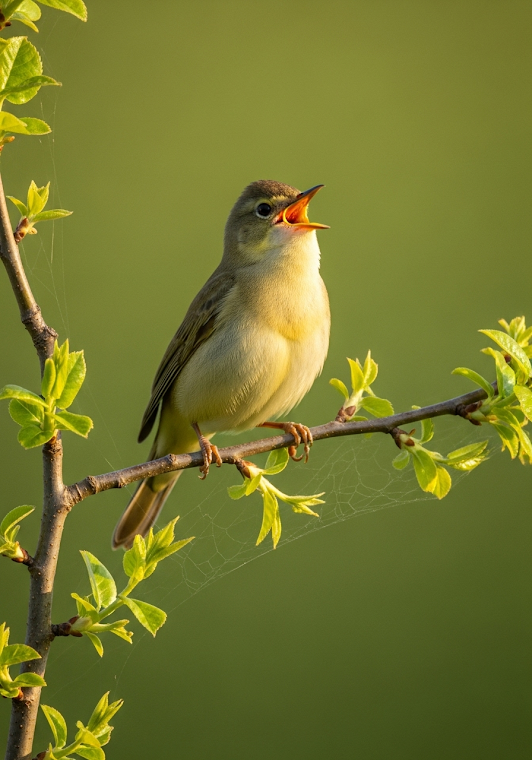 Singing Willow Warbler