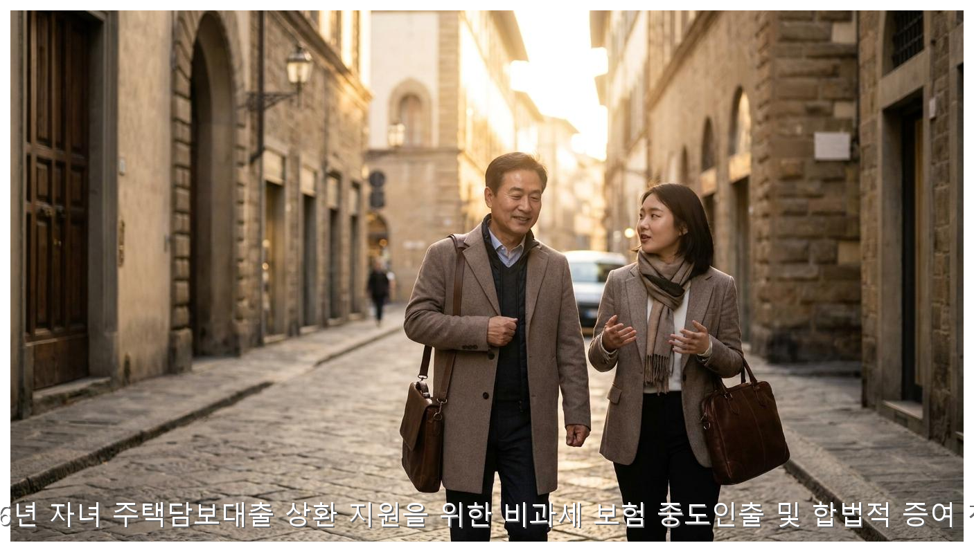 2026년 자녀 주택담보대출 상환 지원을 위한 비과세 보험 중도인출 및 합법적 증여 전략 핵심 안내 및 분석 인포그래픽 (5)