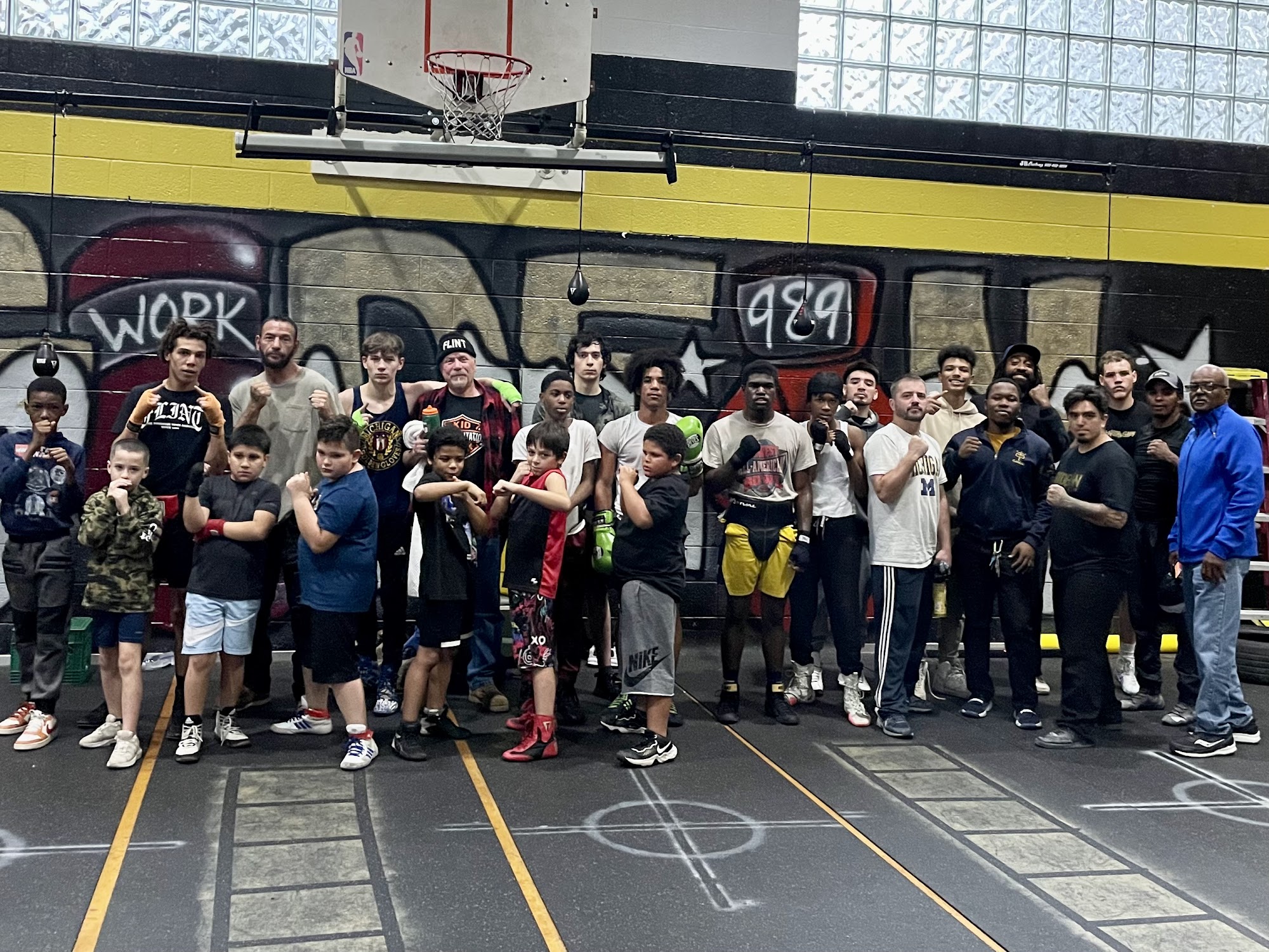 Gideon Boxing Gym fighters in the ring