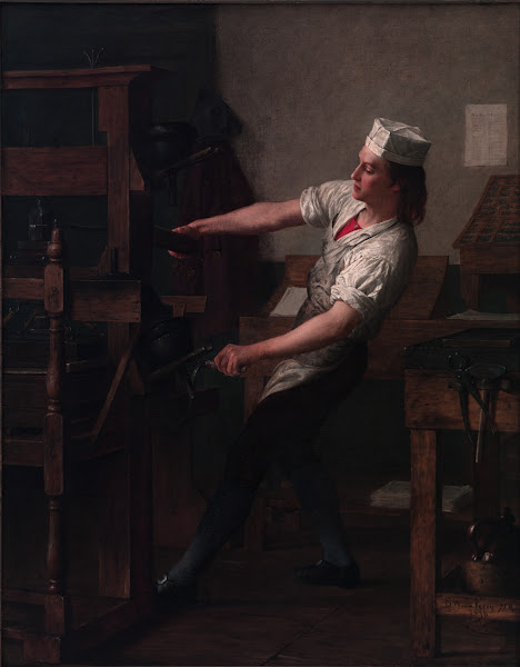 Young Franklin at the Press 1876