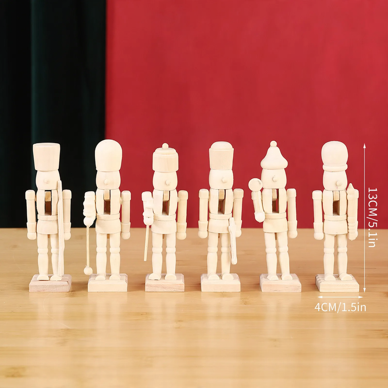 Wooden Nutcracker Soldier for Festive Decoration