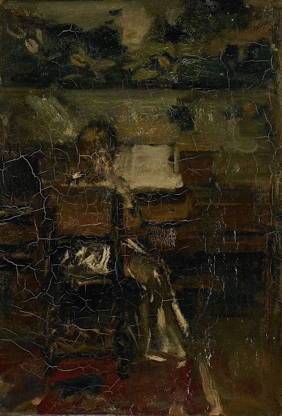 Meisje aan de piano c 1889