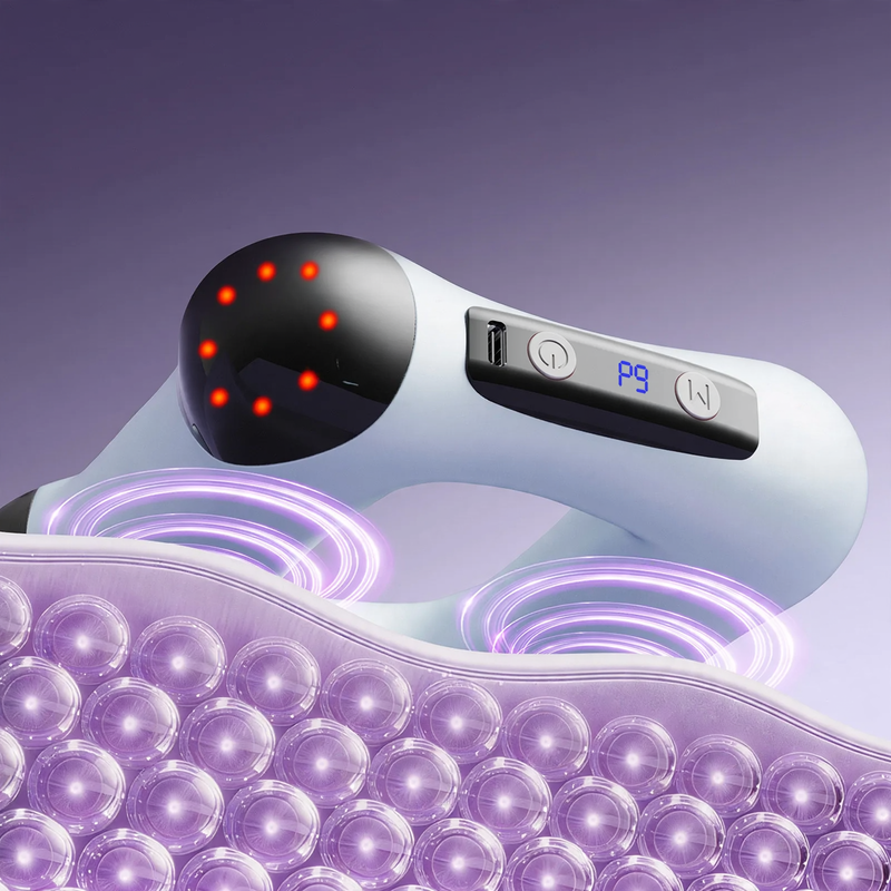 Vibrating fascia massage ring with remote control