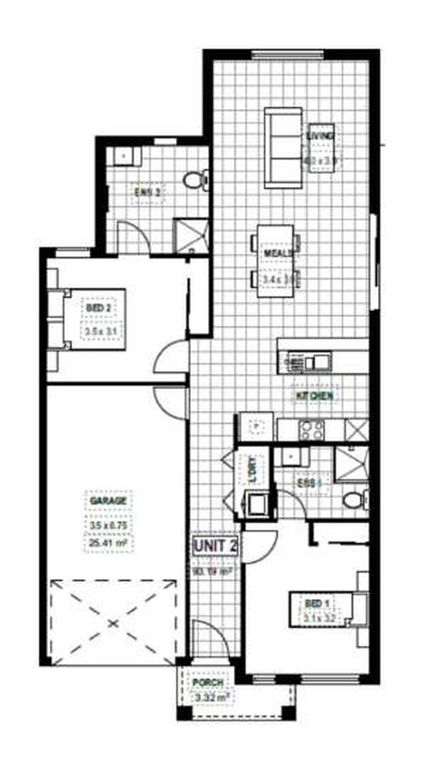 town house/unit Investment Property in Darley, VIC (3.64% Yield) | Aus Investment Properties - Floor Plan 1
