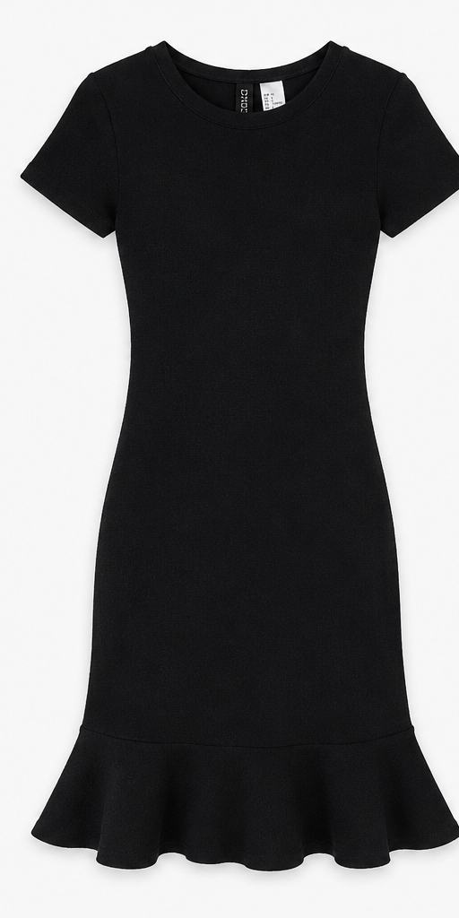 Rochii - Rochie neagră H&M Divided cu volan - XS