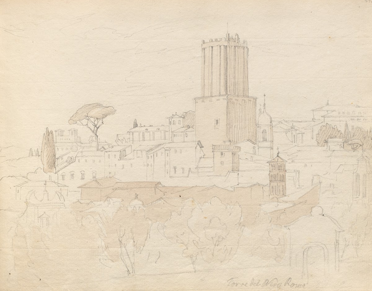 Album with Views of Rome and Surroundings Landscape Studies page 47a  Torre del