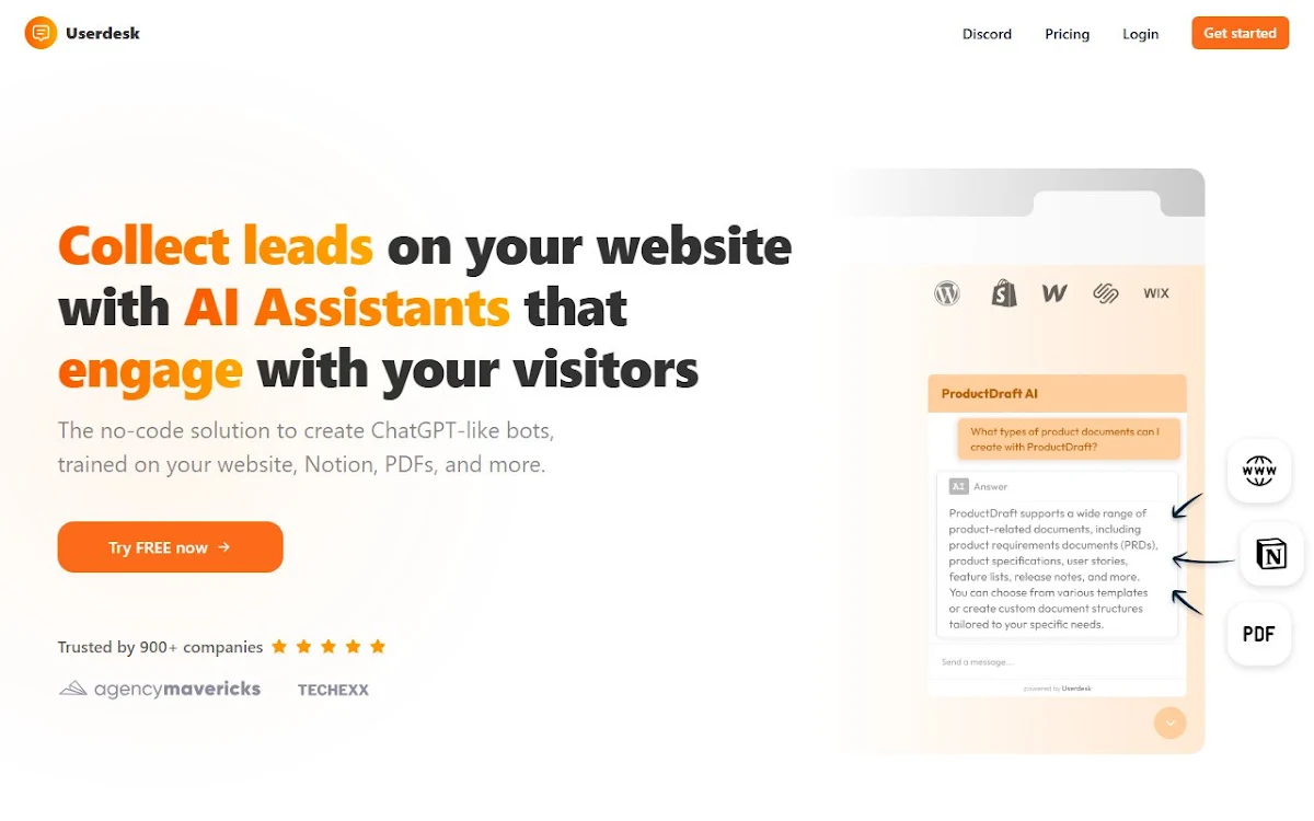 Captura de Userdesk