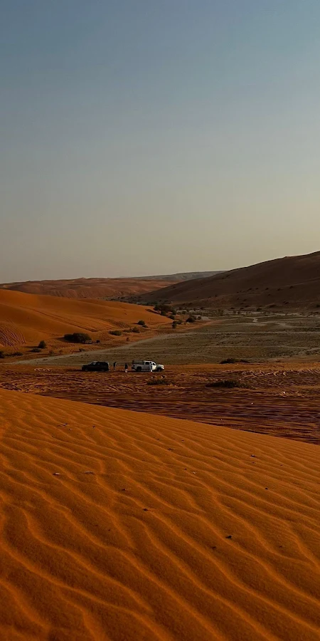 Vast Orange Desert Dunes 4K Phone Wallpaper
