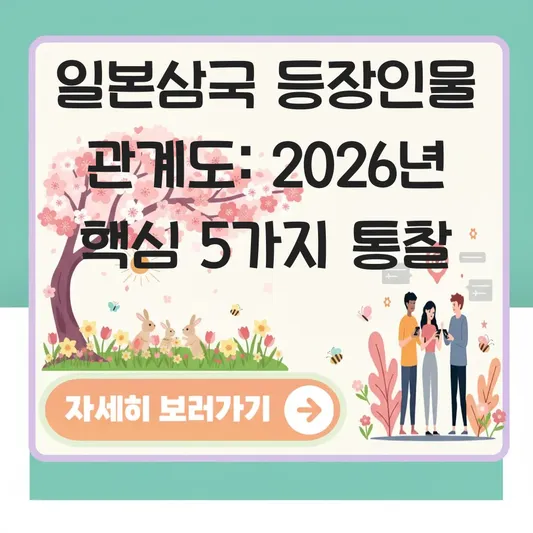 일본삼국 주요 등장인물 관계도 분석