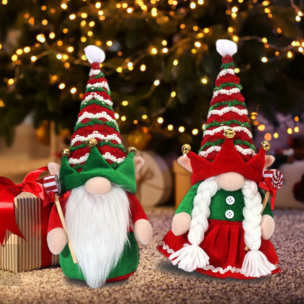 Christmas Gnome Pair Decorative Figures