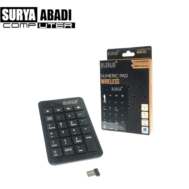 KEYBOARD NUMERIC WIRELESS M-TECH