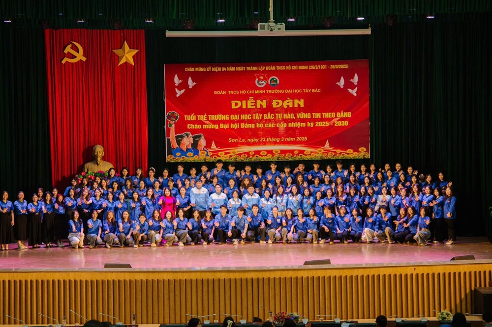 Tuổi trẻ Trường Đại học Tây Bắc tổ chức các hoạt động chào mừng Đại hội Đại Biểu Đảng bộ Nhà trường lần thứ XXIV, nhiệm kỳ 2025 - 2030