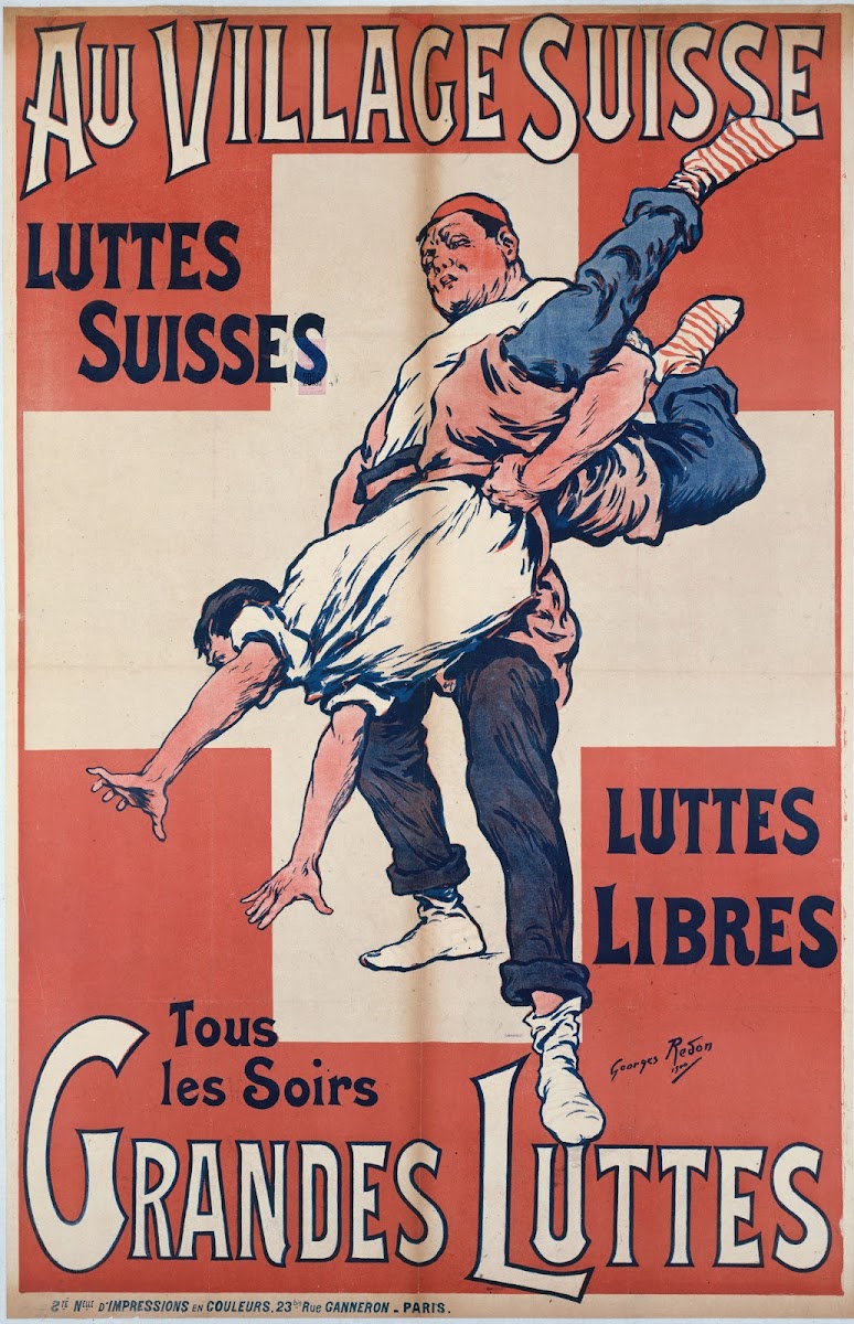 Au Village Suisse Luttes Suisses Luttes Libres Tous Les Soirs Grandes Luttes 190