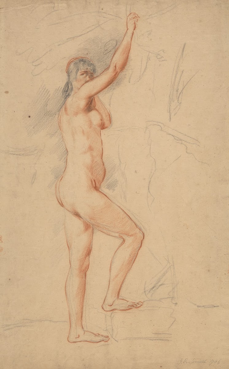 Female nude right arm upraised 1796