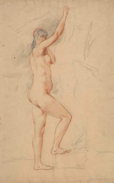 Female nude right arm upraised 1796
