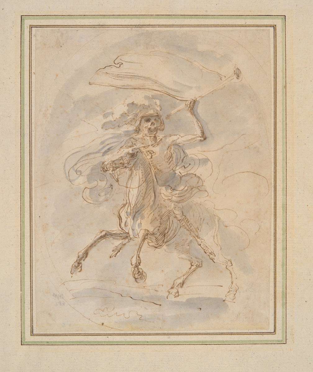 Death on a Horse study for the etching in the Five Deathsseries ca1648
